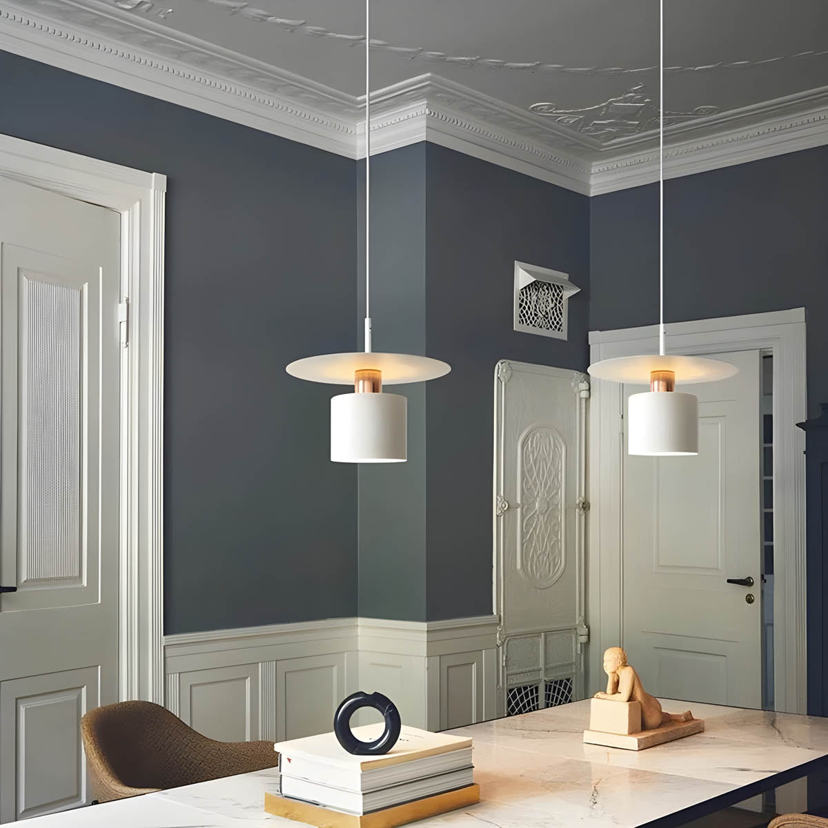 JET Pendel – Cylindrisk loftlampe i mat finish