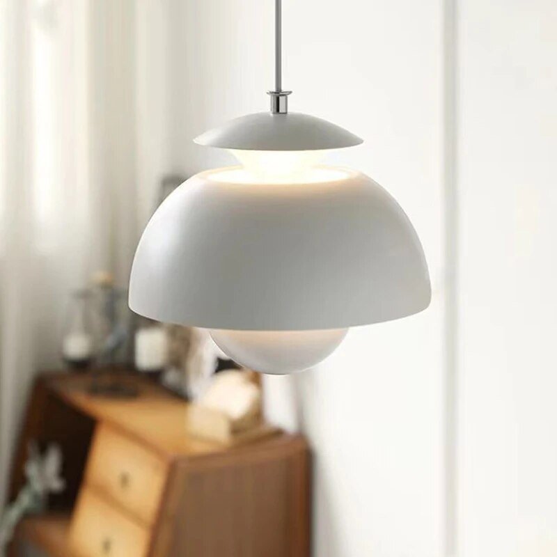 Skandinavisk LED-pendel med organisk form