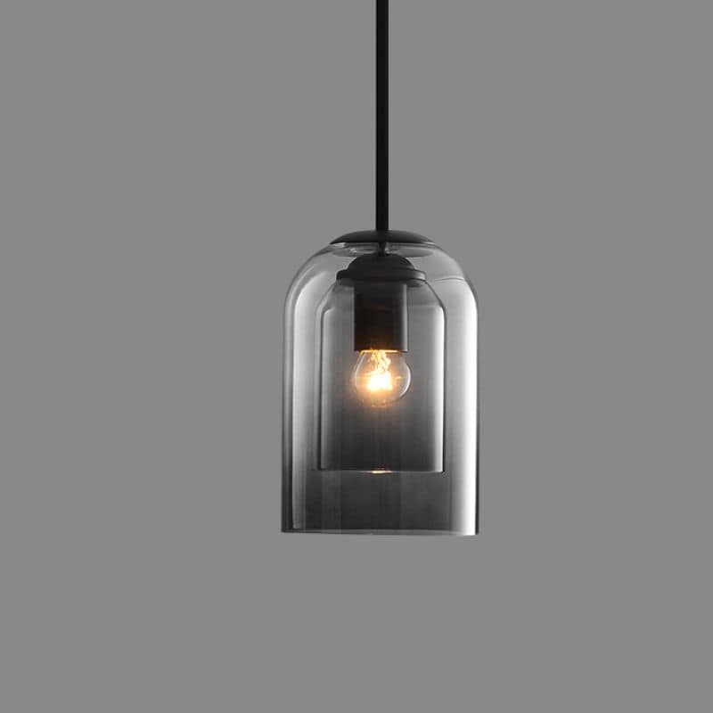 Mica Mid-Century Pendel | Dobbelt Glasskærm