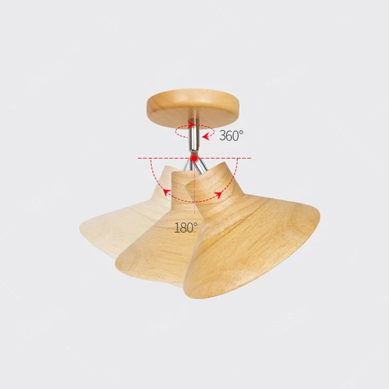 NordicWood – Loftlampe i naturligt træ