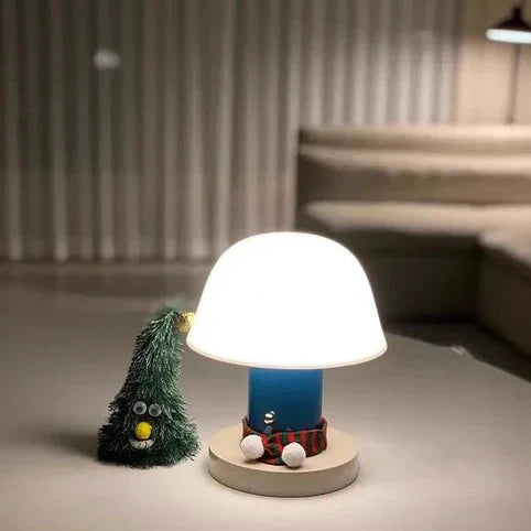Svampebordlampe – genopladelig med touch-dæmpning