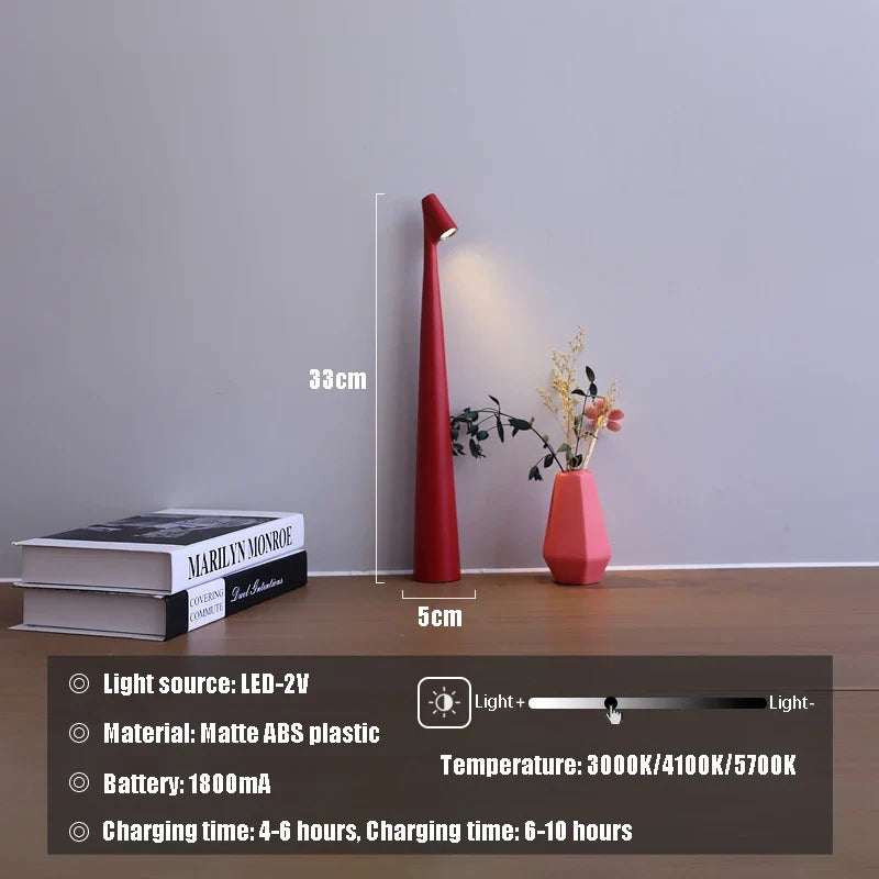 Glowora – Genopladelig LED-bordlampe med berøringsdæmpning