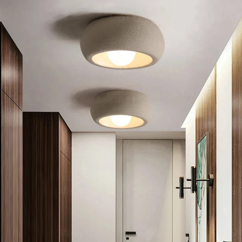 Minimalistisk cirkulær loftlampe – Moderne indbygningsmodel