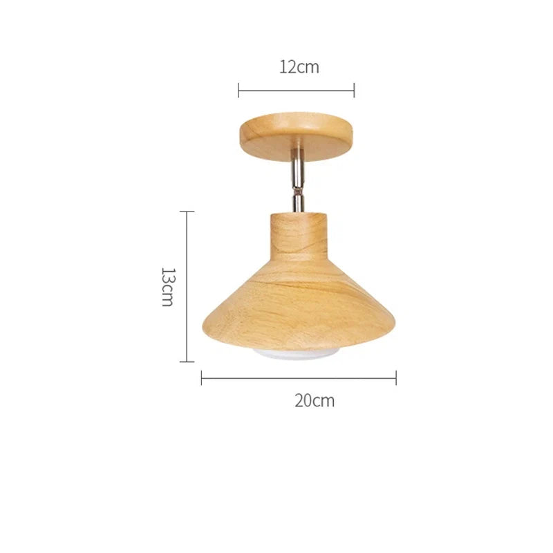 NordicWood – Loftlampe i naturligt træ