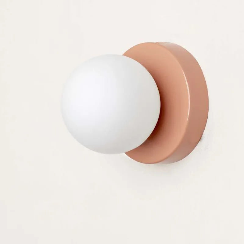 Macaron – LED-væglampe i farvet glas