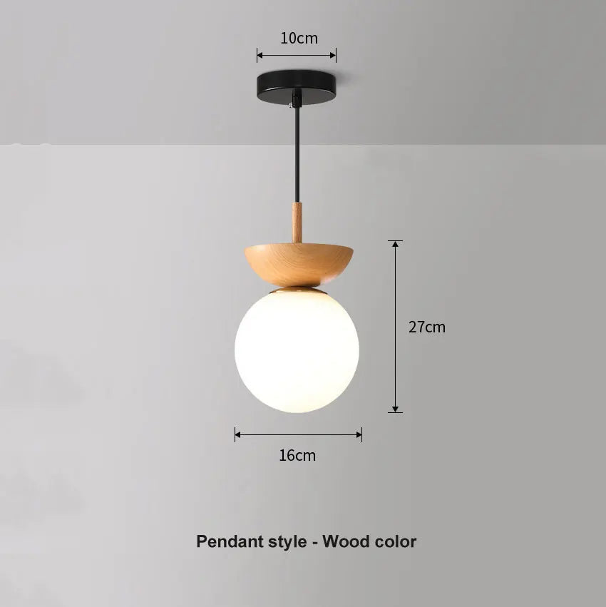 Nordisk Glaskuglelampe – Loft- eller Pendelmontering