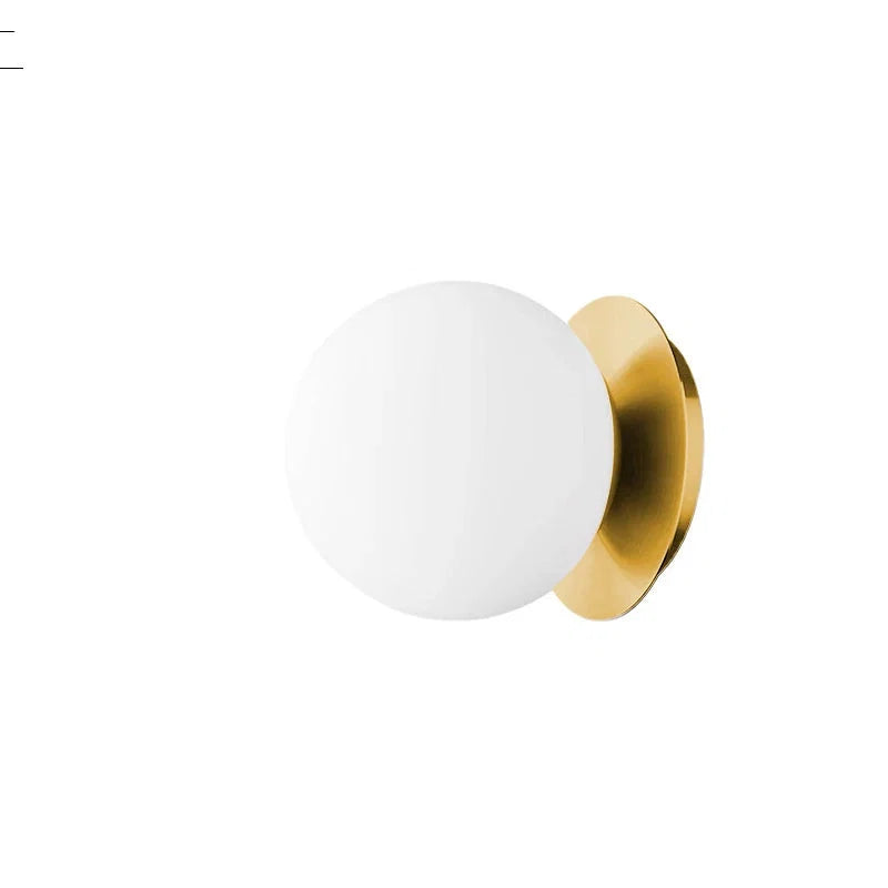 Nordic Globe Glas Væglampe | Minimalistisk Moderne Badeværelse & Soveværelse Lys