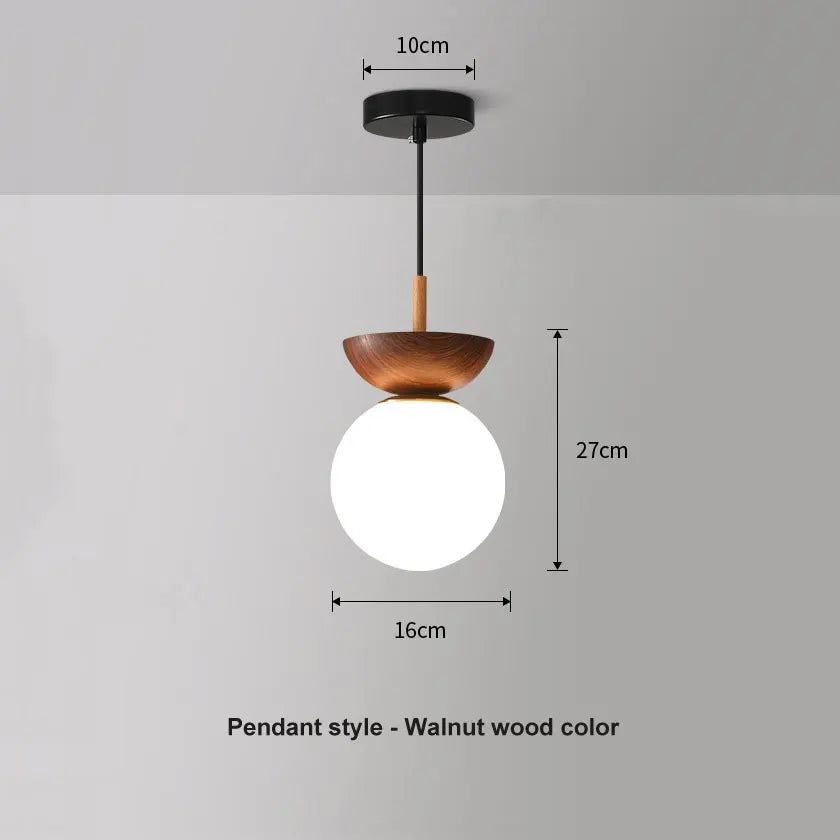 Nordisk Glaskuglelampe – Loft- eller Pendelmontering