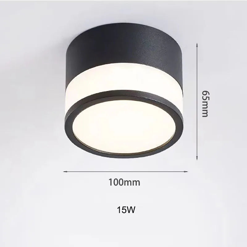 Nordic LED-spot til overflademontage | 9W / 15W loftslampe