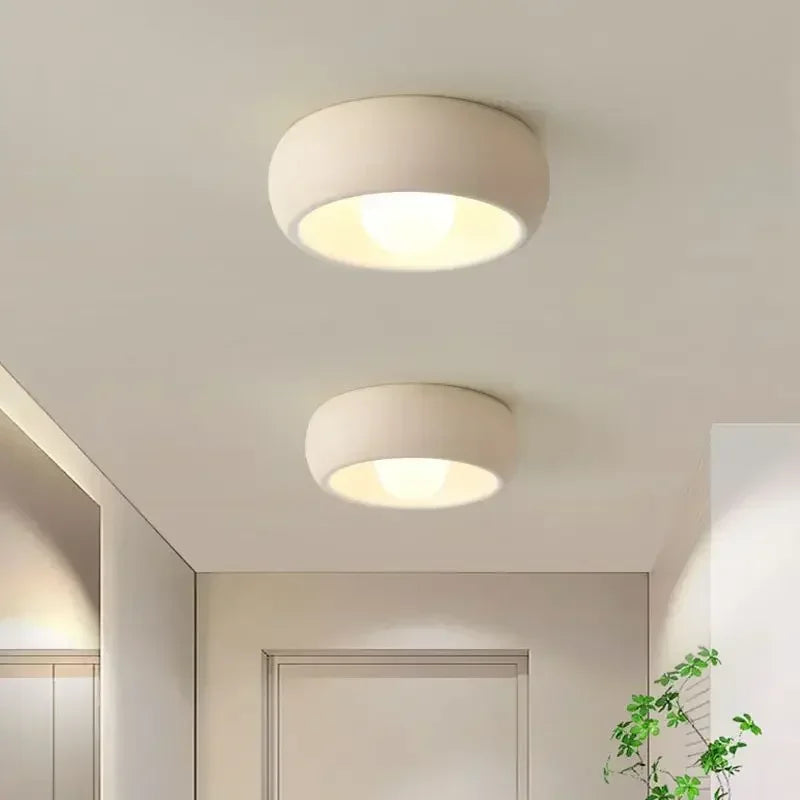 Minimalistisk cirkulær loftlampe – Moderne indbygningsmodel