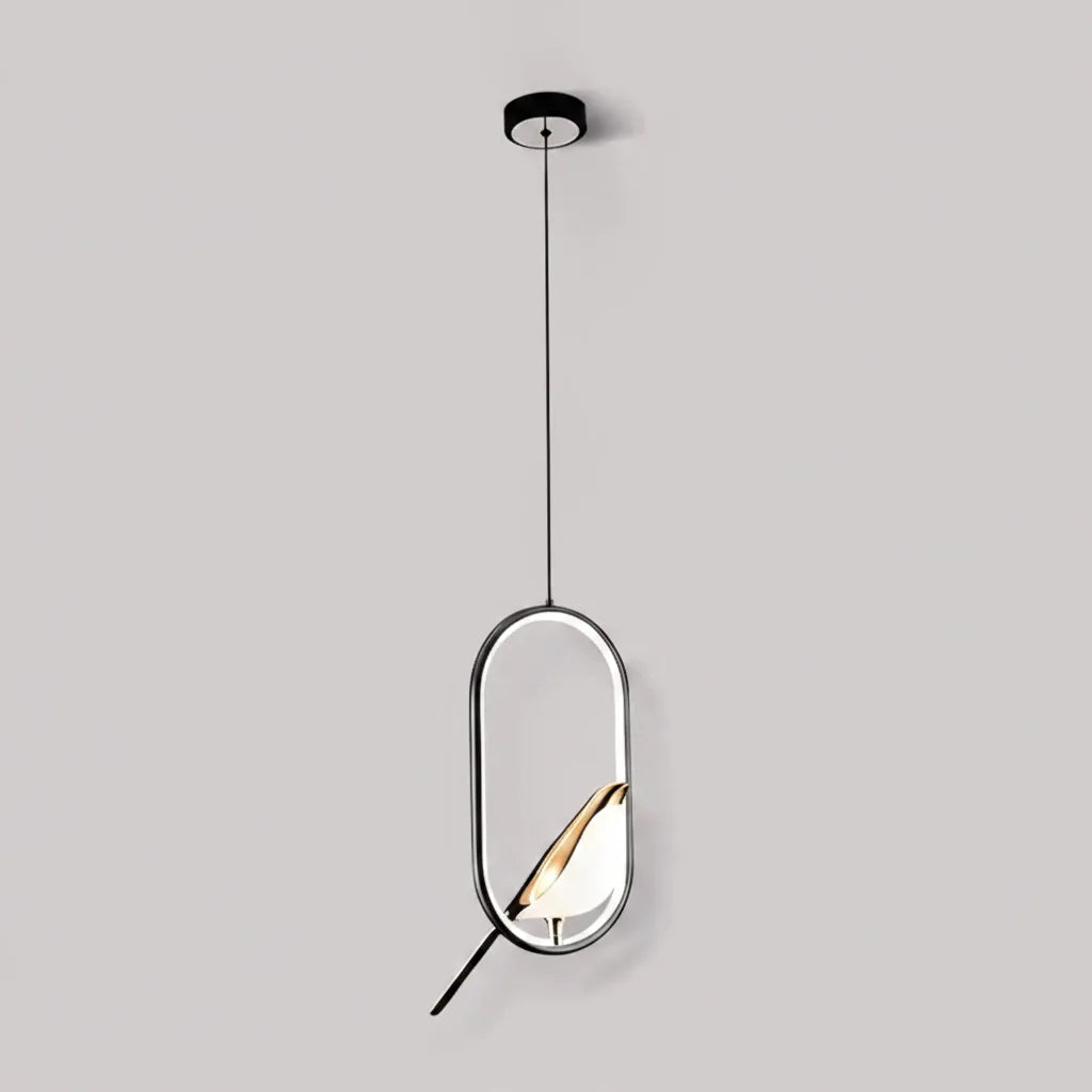 Magpie Pendel – nordisk loftlampe med fuglemotiv