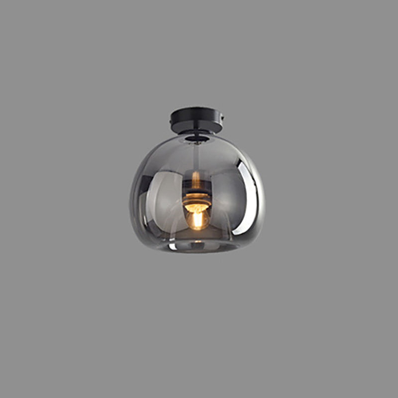 Nordisk glaskugle-loftlampe – halvindbygget