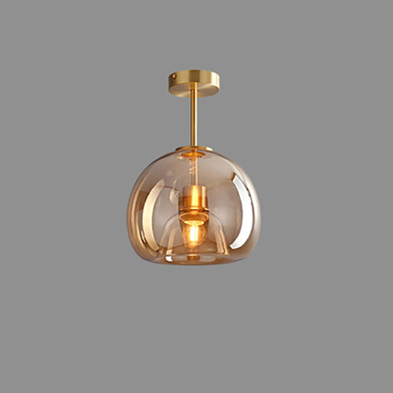 Nordisk glaskugle-loftlampe – halvindbygget