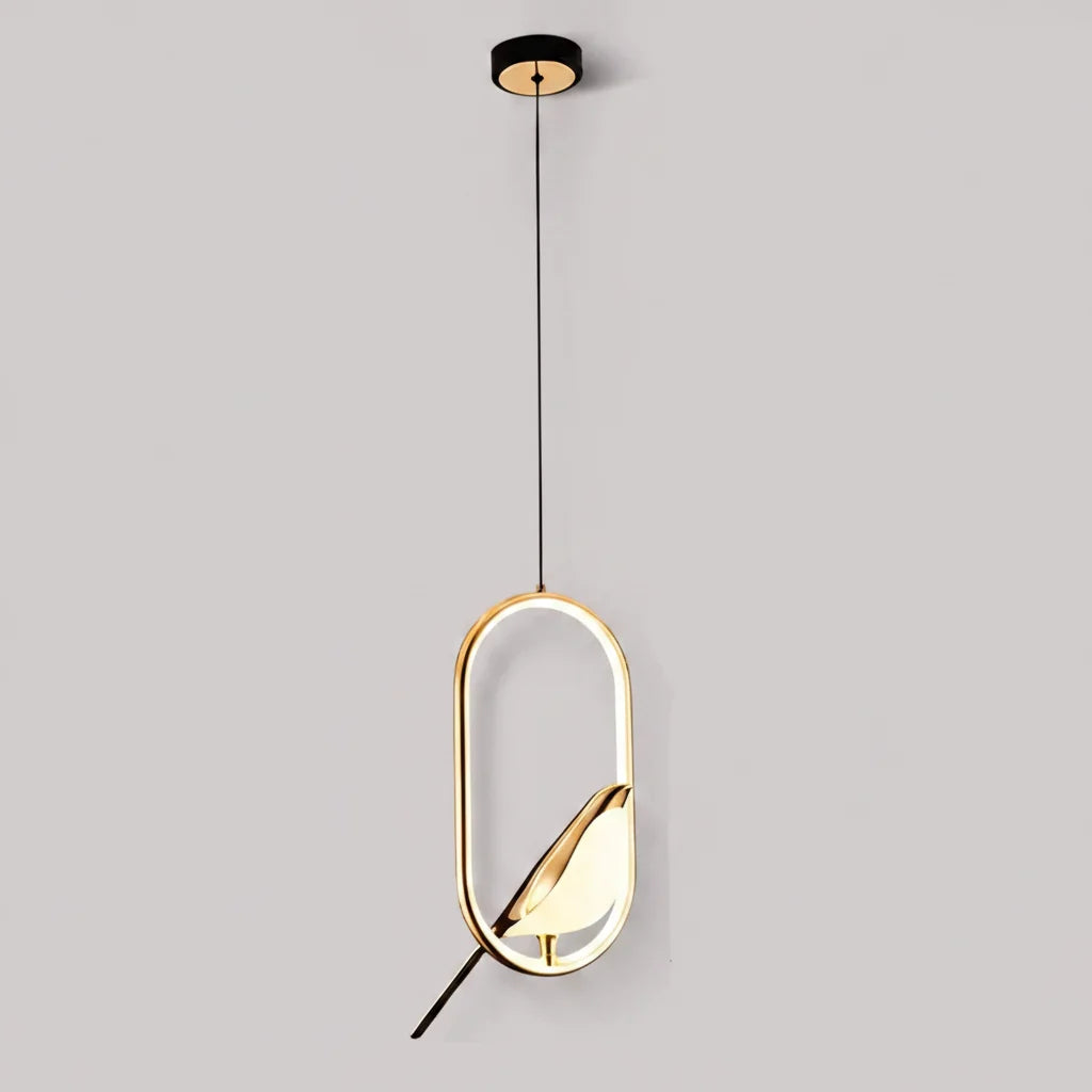 Magpie Pendel – nordisk loftlampe med fuglemotiv