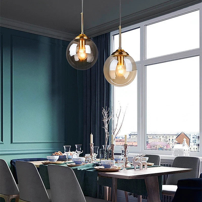 Glaspendel – Nordisk Design i Rav, Røggrå eller Klart Glas