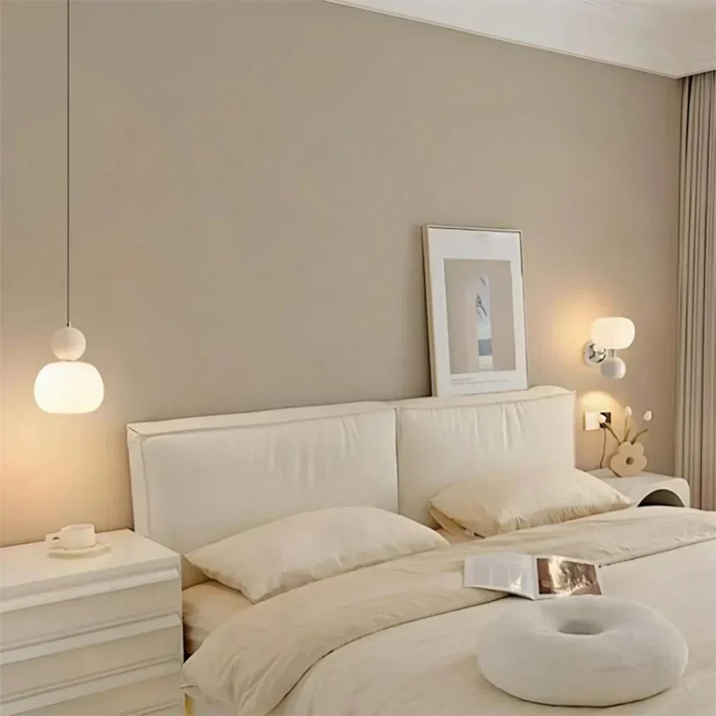 Nordisk Græskarpendel – Moderne LED-loftlampe i glas
