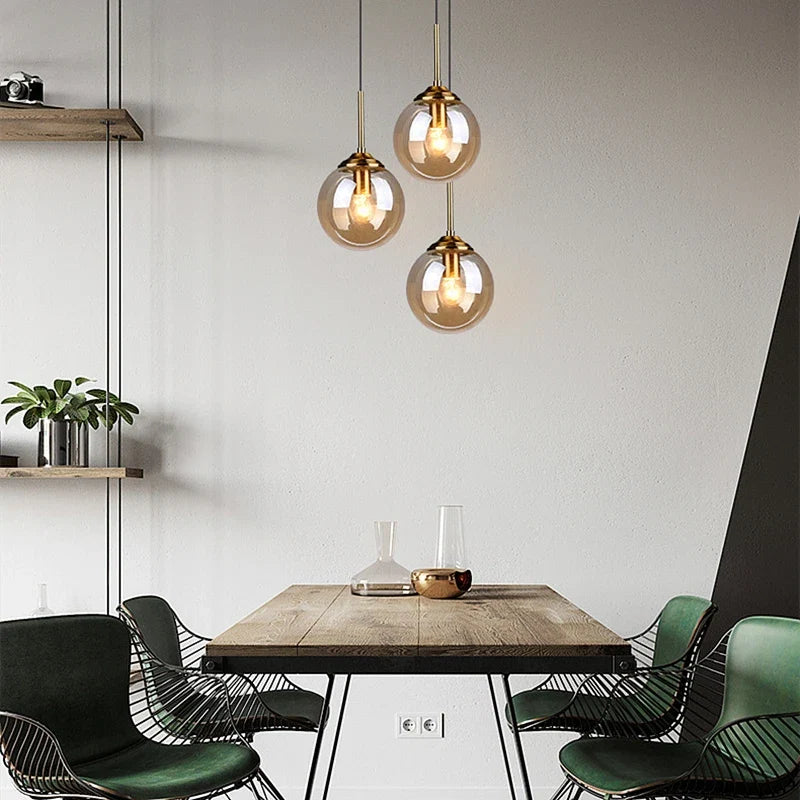 Glaspendel – Nordisk Design i Rav, Røggrå eller Klart Glas