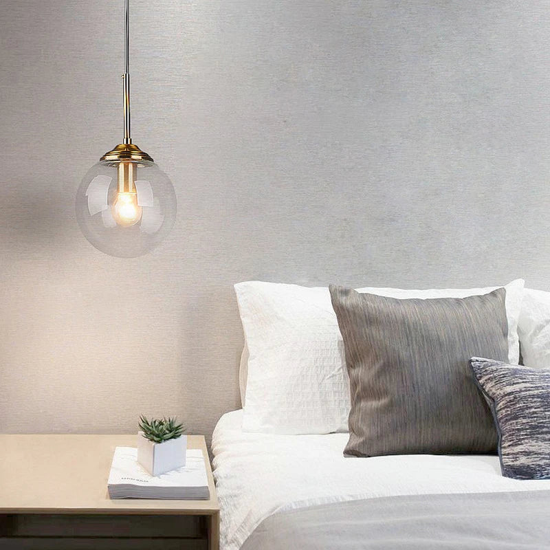 Glaspendel – Nordisk Design i Rav, Røggrå eller Klart Glas