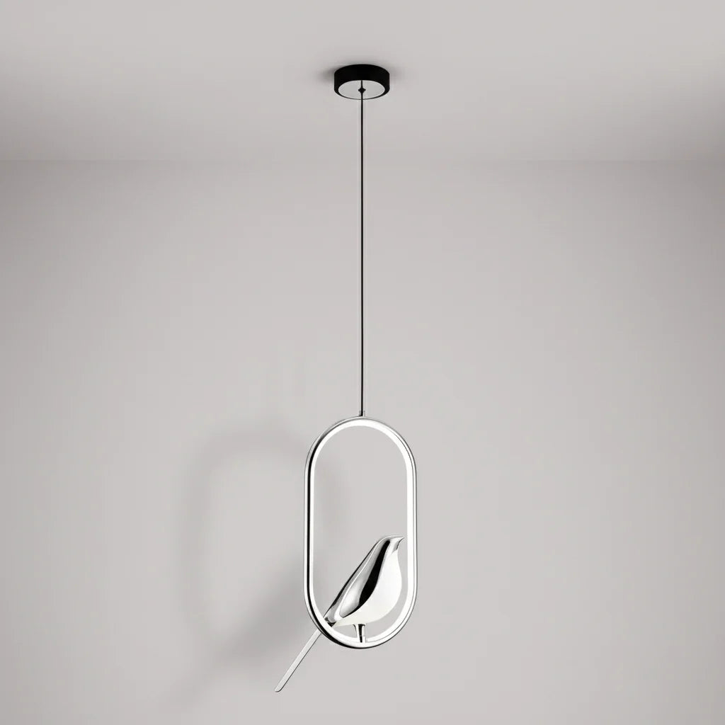 Magpie Pendel – nordisk loftlampe med fuglemotiv
