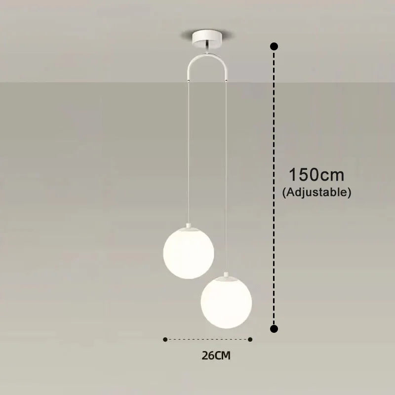 Luna Pendel – Opalglas i Nordisk Enkelhed