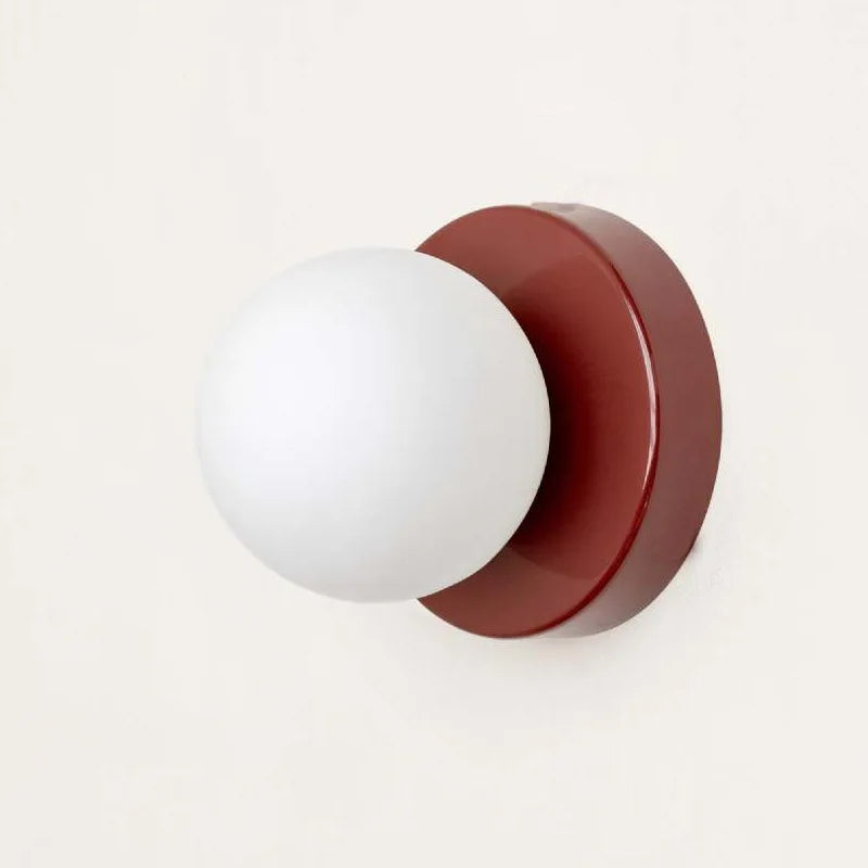 Macaron – LED-væglampe i farvet glas
