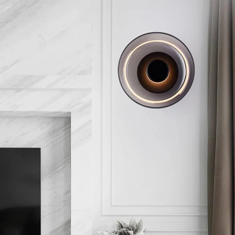 Nordic Glass – Rund LED-væglampe med glaskuppel