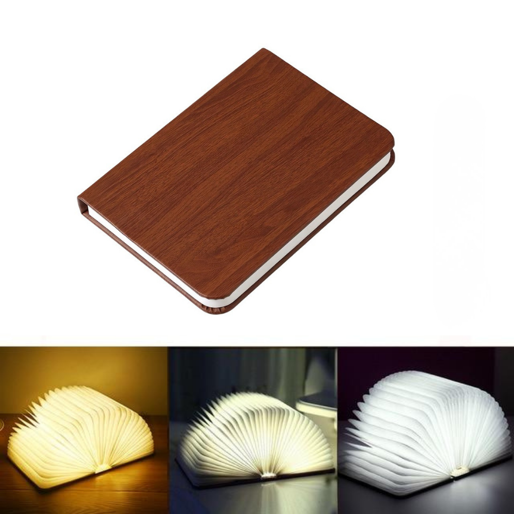 Lumibook Bordlampe – Foldbar, genopladelig LED-lampe