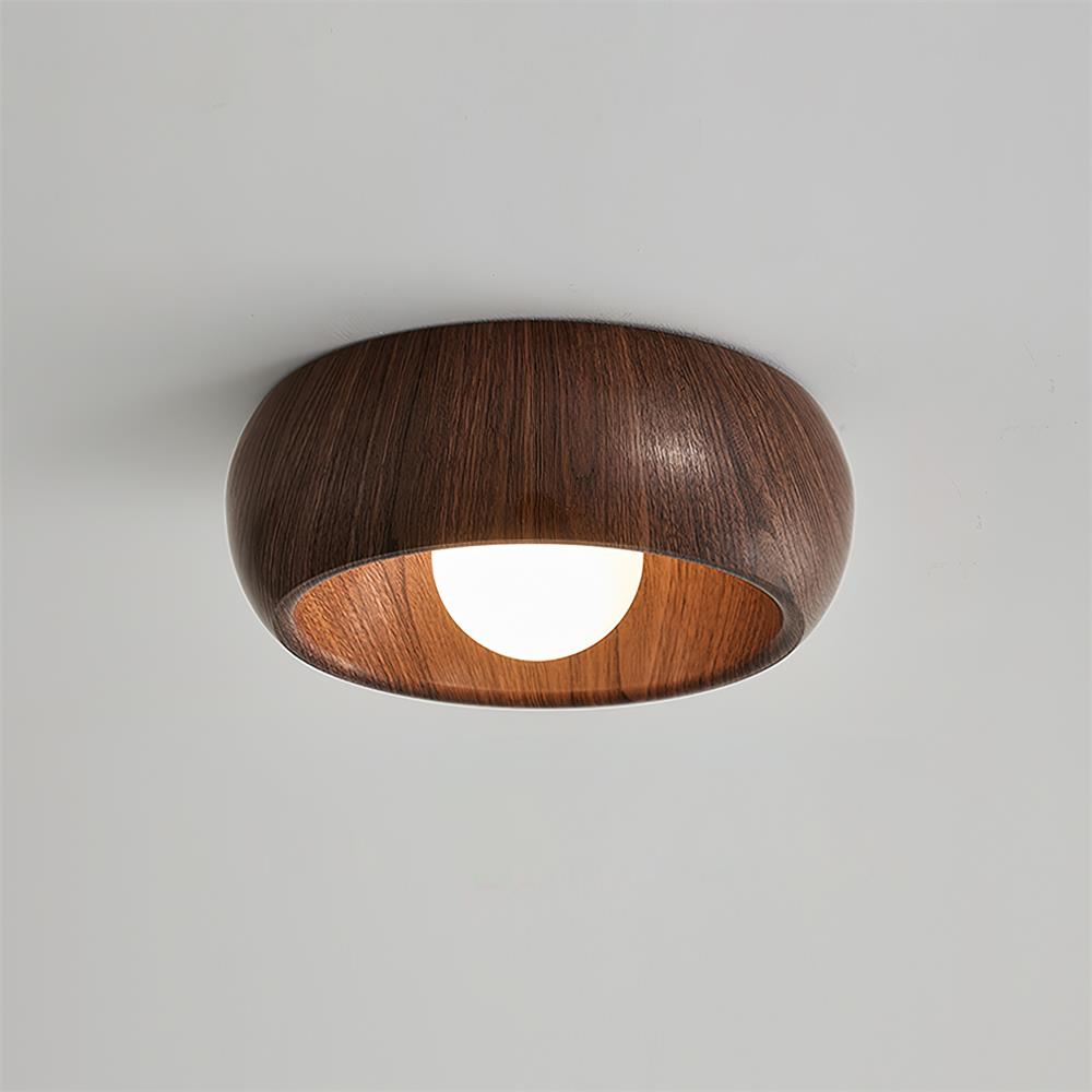 Albanora Loftlampe – minimalistisk træarmatur med LED