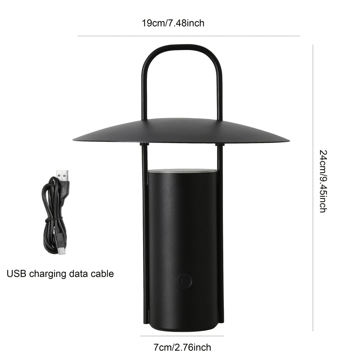 Trådløs LED-bordlampe med touch-betjening