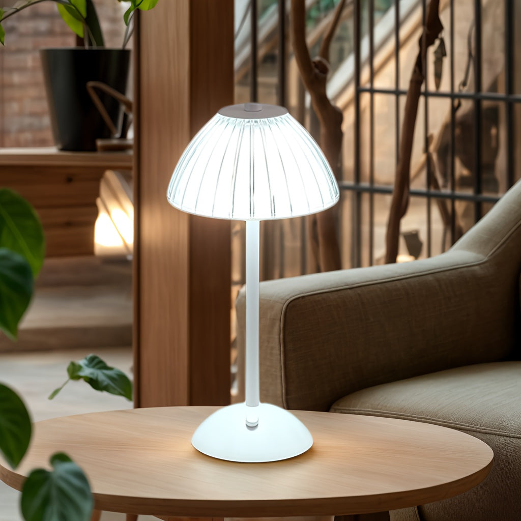 Golden Touch bordlampe – USB-genopladelig med krystalskærm