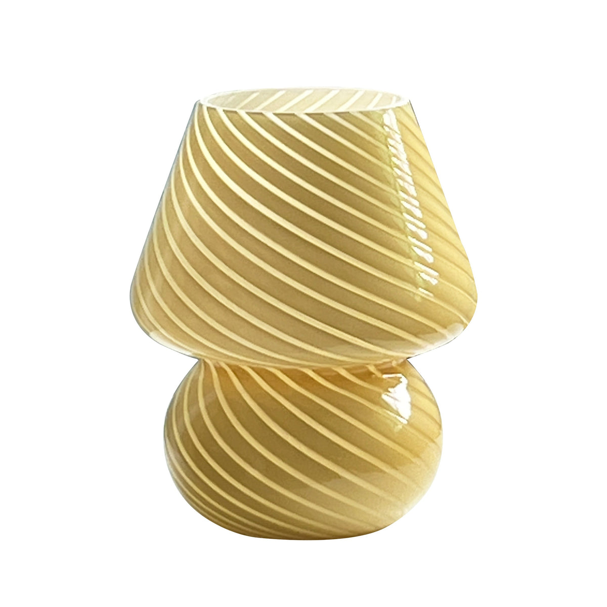 Murano-stil svampelampe – USB dæmpbar bordlampe