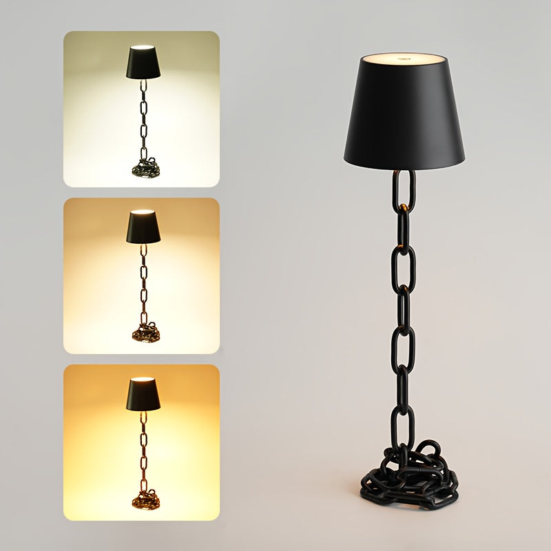 Kædelink Bordlampe – Genopladelig med Touch-Dæmper