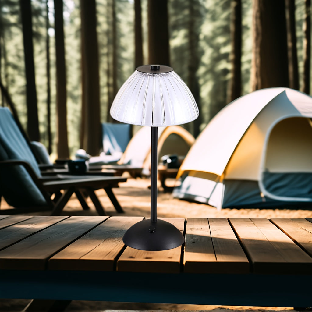 Golden Touch bordlampe – USB-genopladelig med krystalskærm