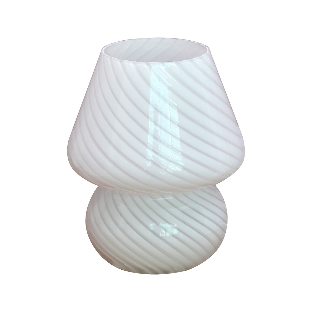 Murano-stil svampelampe – USB dæmpbar bordlampe