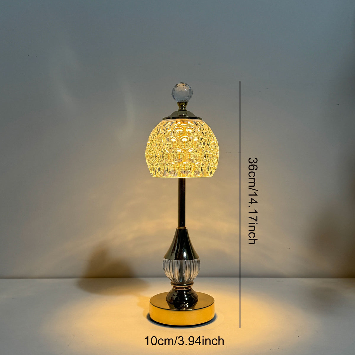 Crystal Touch – Genopladelig LED-bordlampe