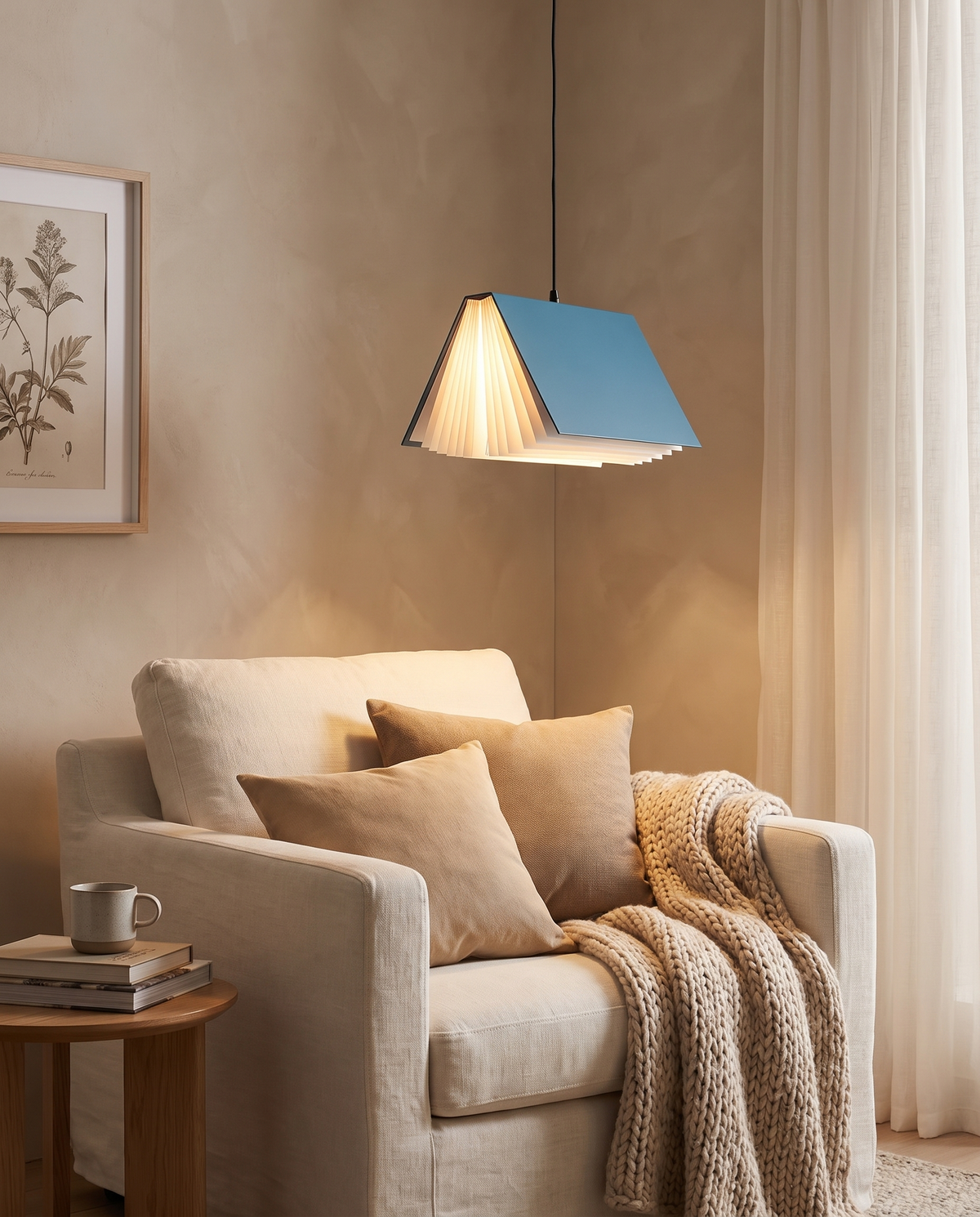 Flying Book Pendel – loftlampe med bogformet skærm