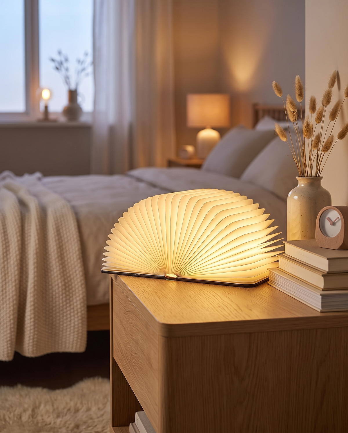 Lumibook Bordlampe – Foldbar, genopladelig LED-lampe