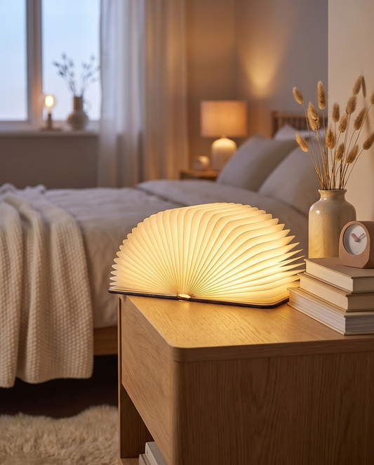 Lumibook Bordlampe – Foldbar, genopladelig LED-lampe