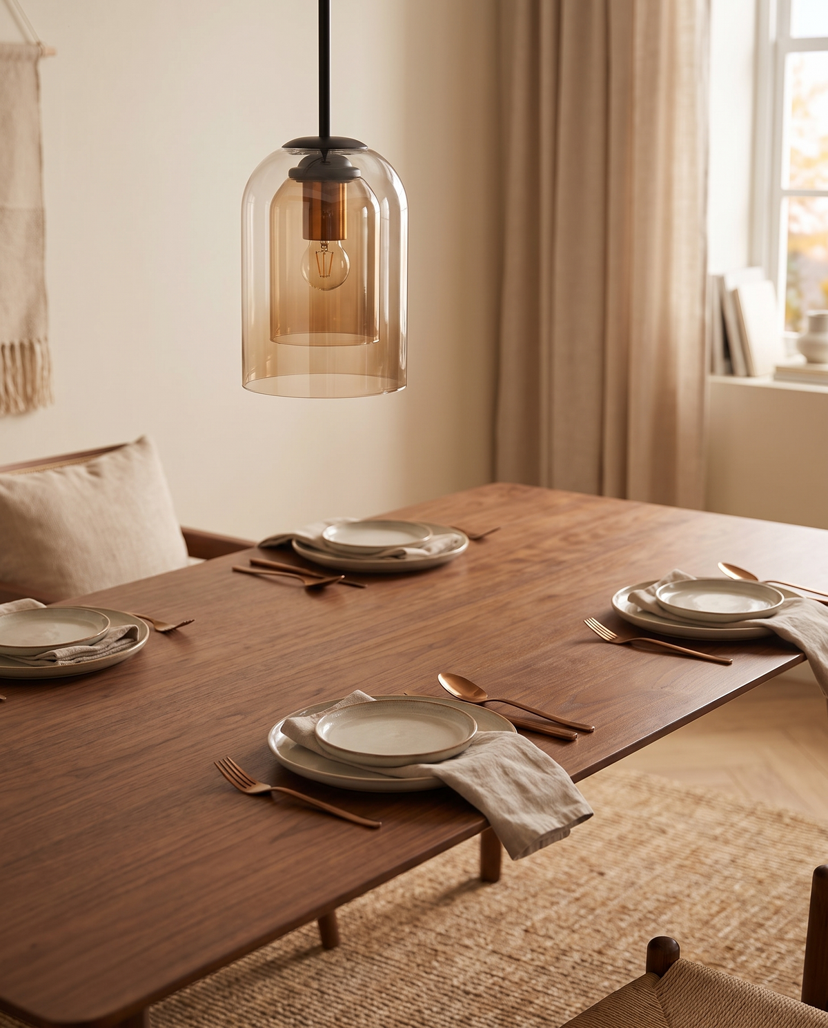 Glaspendel – moderne nordisk hængelampe