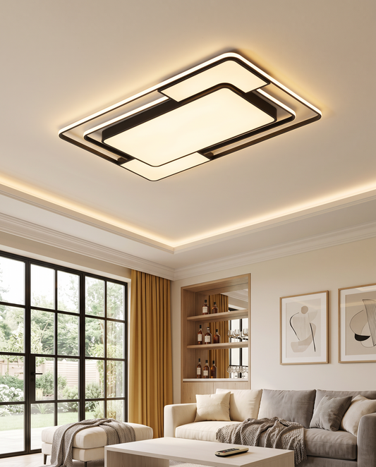 LED-loftlampe med fjernbetjening – justerbar lysstyrke og farvetone