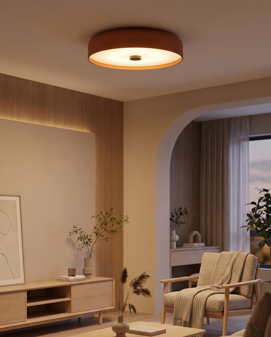 Nordisk retro loftlampe – blødt, dæmpet LED-lys