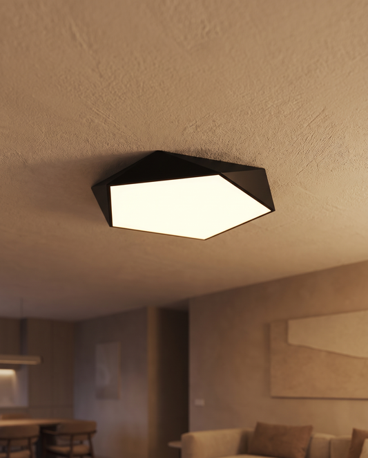 Skydor – Loftlampe med geometrisk LED-design
