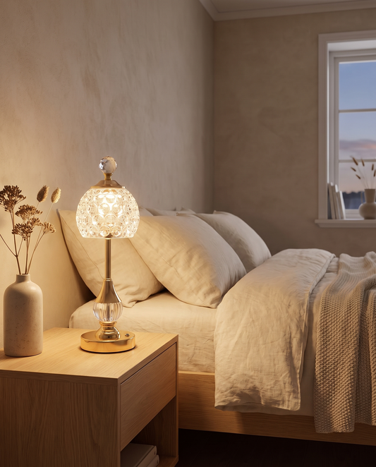 Crystal Touch – Genopladelig LED-bordlampe