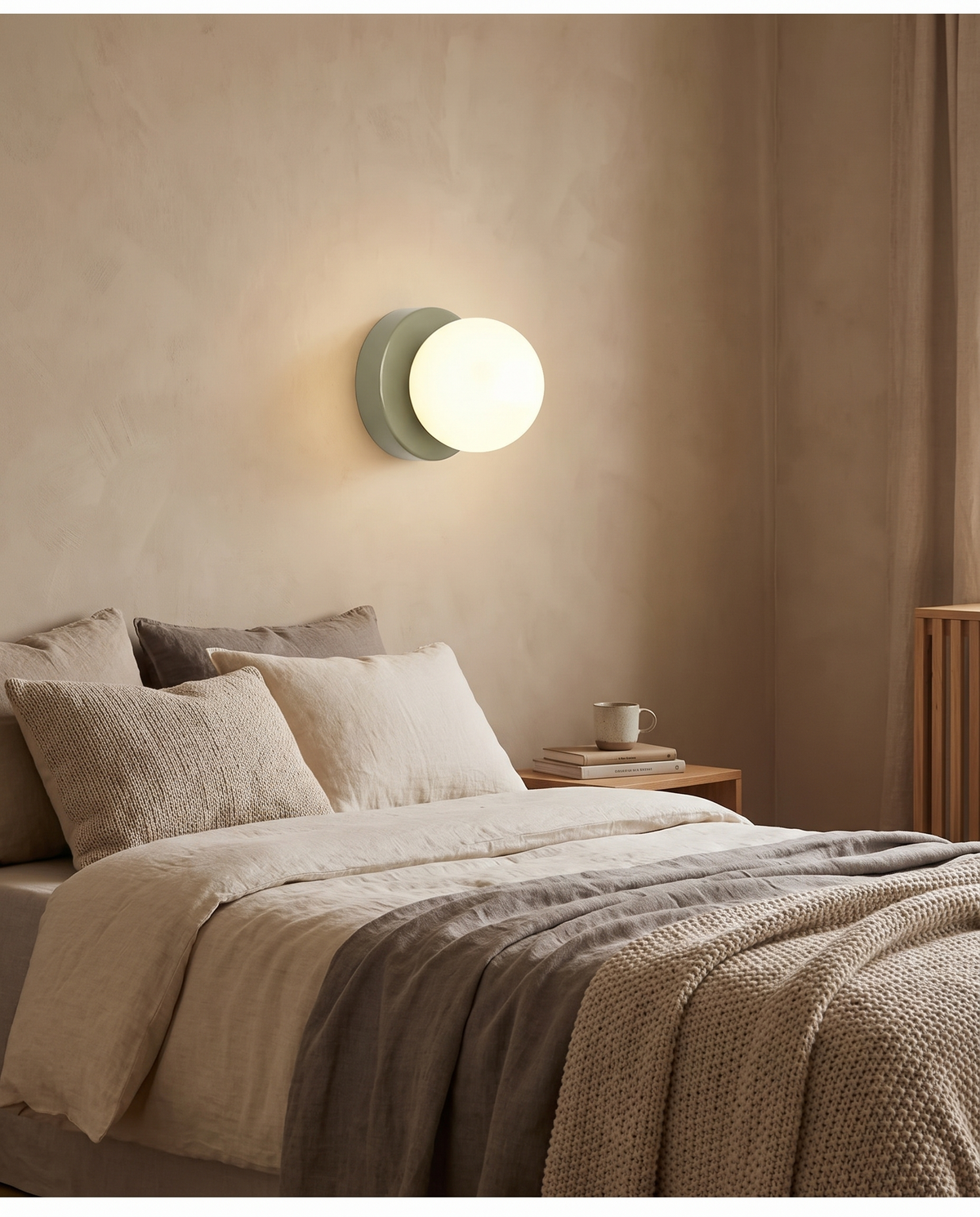 Macaron – LED-væglampe i farvet glas