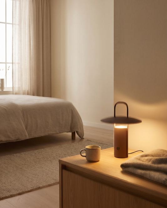Trådløs LED-bordlampe med touch-betjening