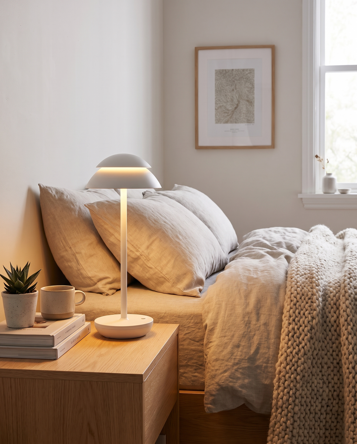 PowerLuxe – Genopladelig bordlampe uden ledning