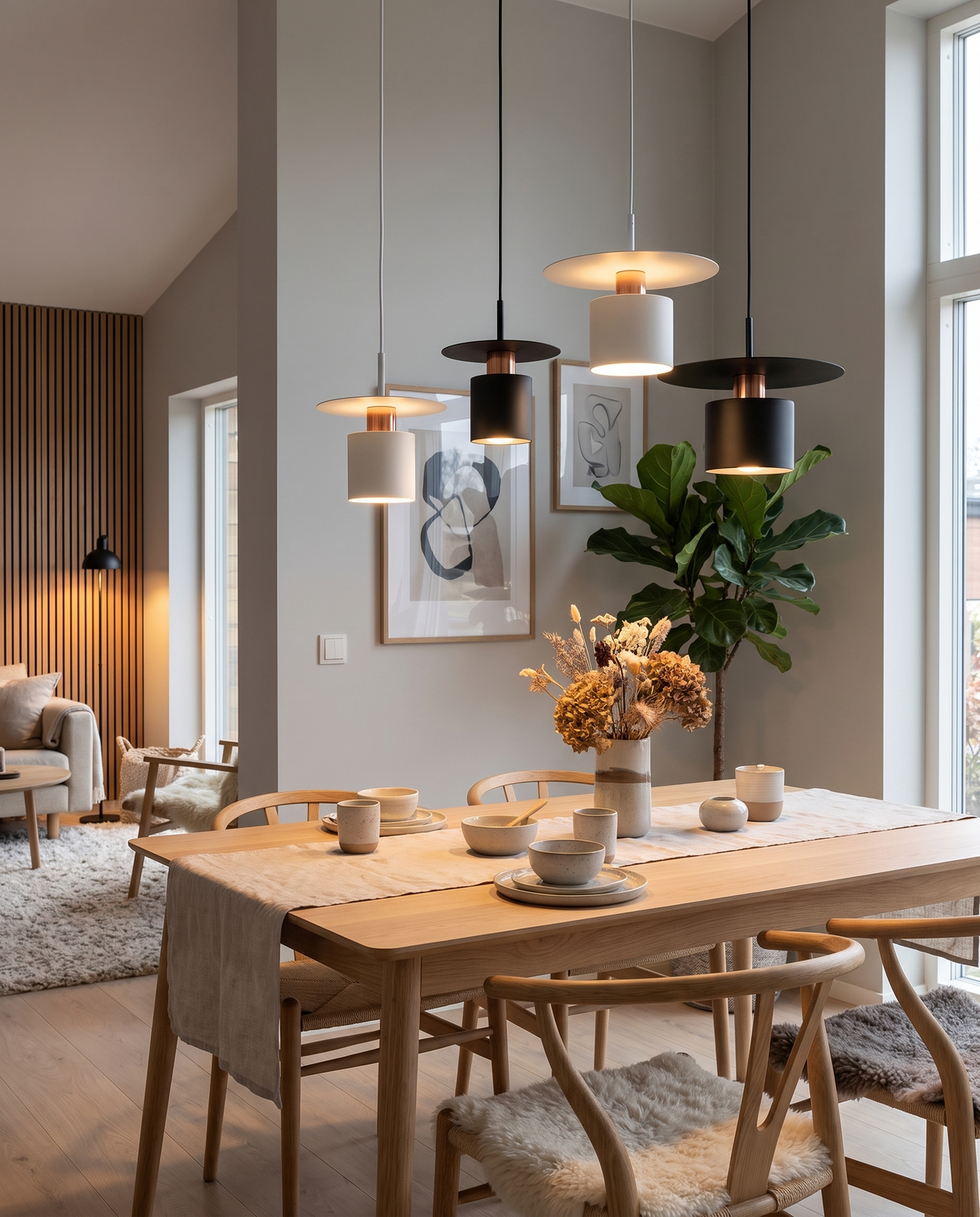 JET Pendel – Cylindrisk loftlampe i mat finish