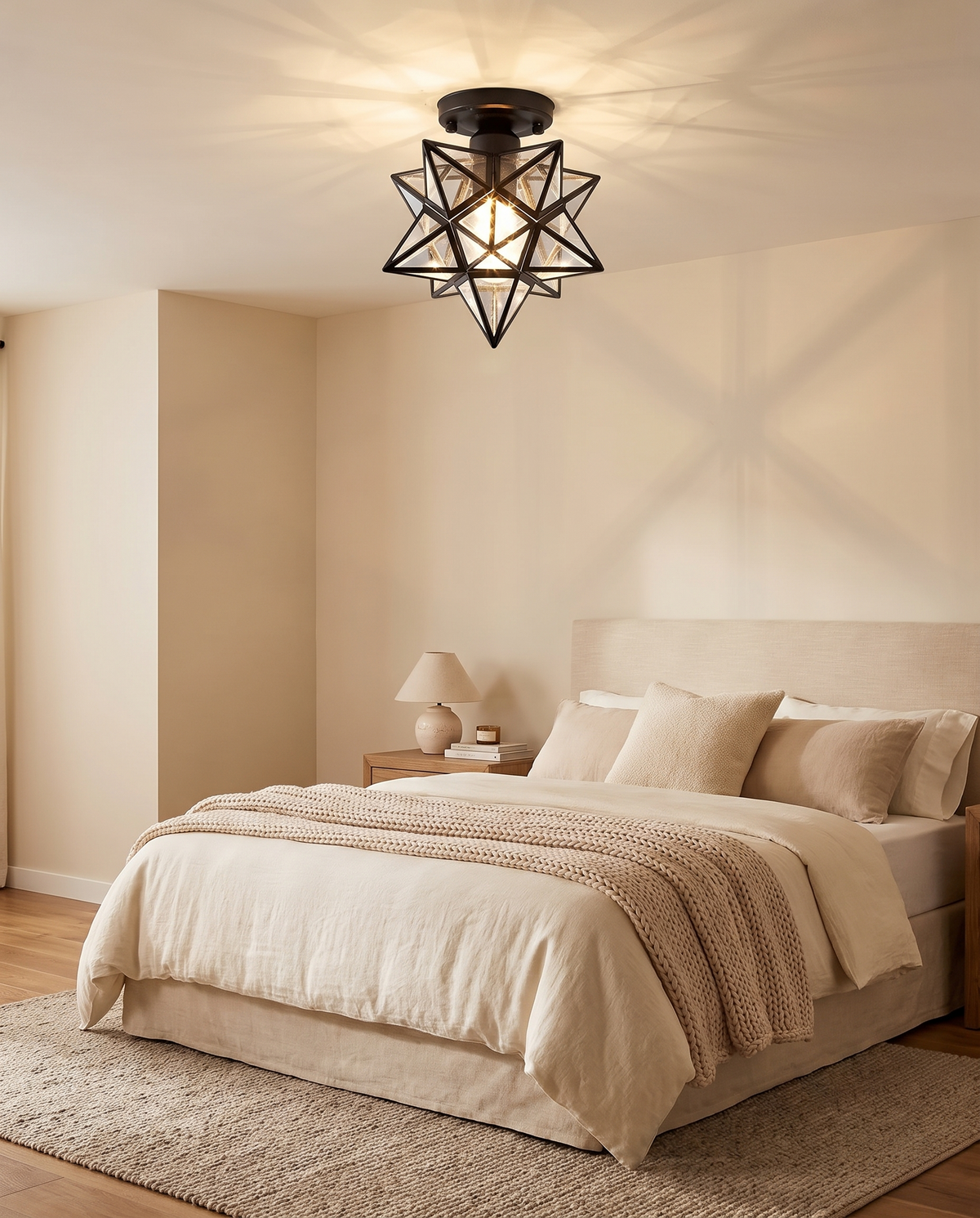 Xelio LED Loftlampe – Geometrisk Stjernedesign