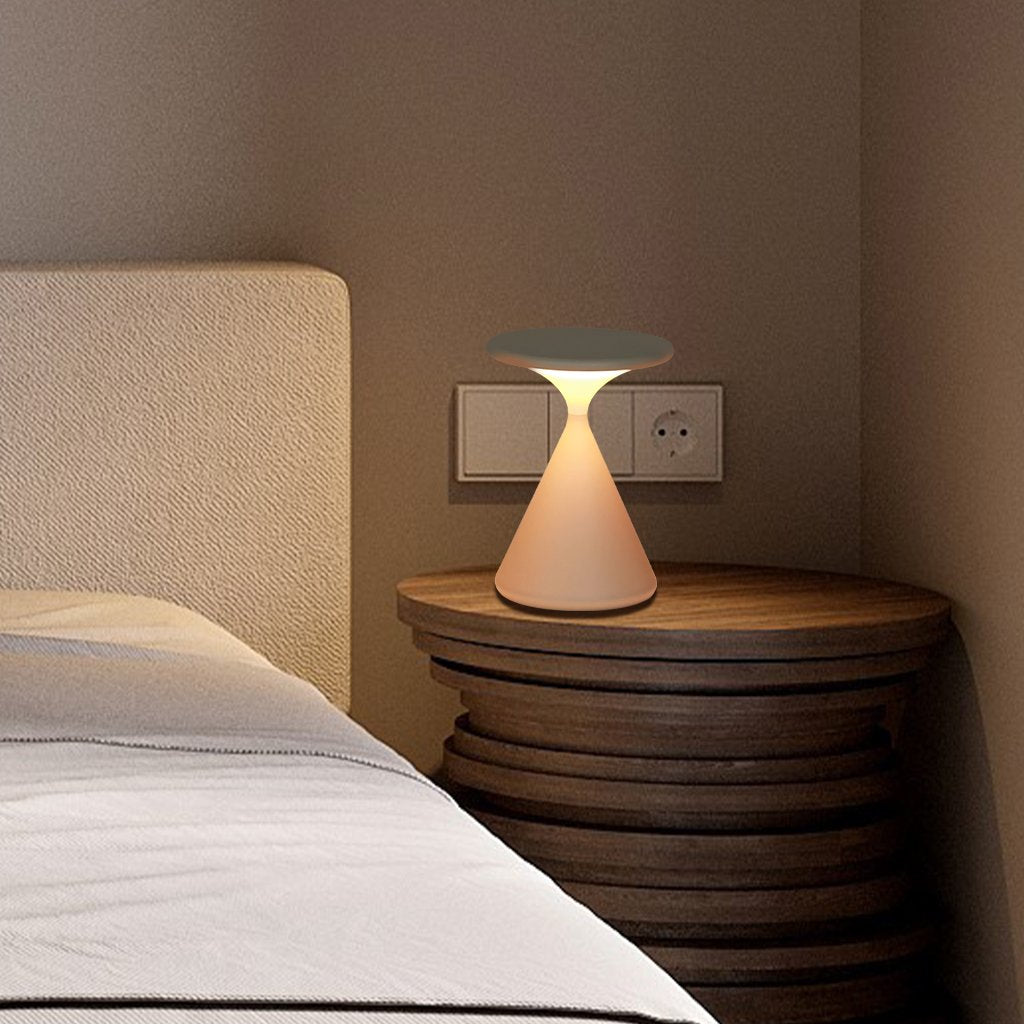 Aurora Trådløs Bordlampe – Timeglasdesign
