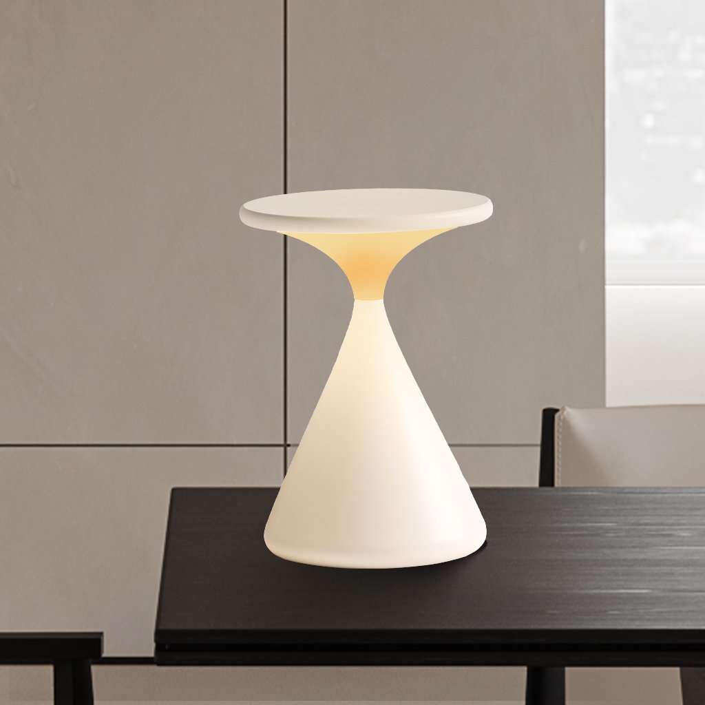 Aurora Trådløs Bordlampe – Timeglasdesign